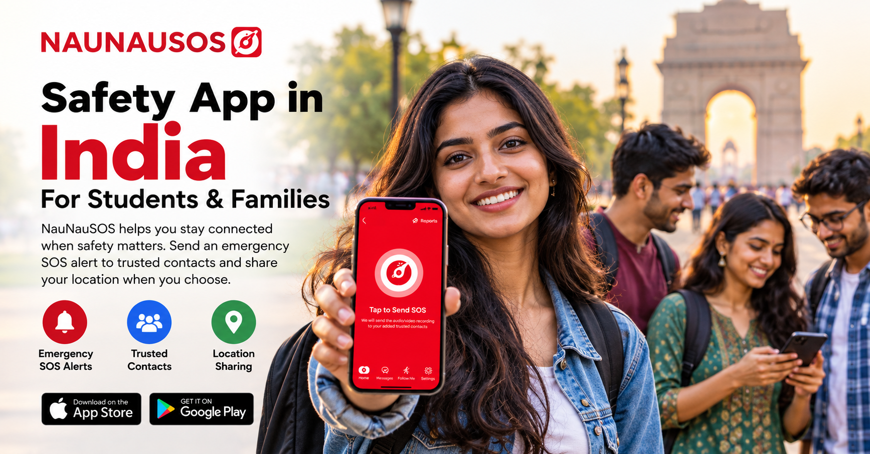 NauNauSOS India Safety App